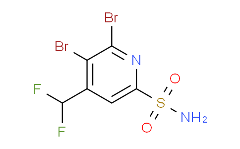 2,3-Dibromo-4-(difluoromethyl)pyridine-6-sulfonamide