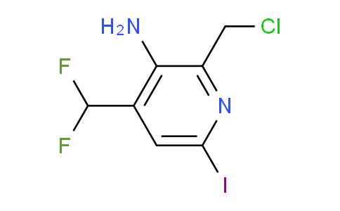 AM208257 | 1806914-96-4 | 3-Amino-2-(chloromethyl)-4-(difluoromethyl)-6-iodopyridine