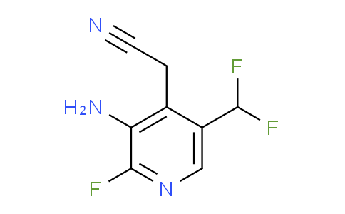 3-Amino-5-(difluoromethyl)-2-fluoropyridine-4-acetonitrile