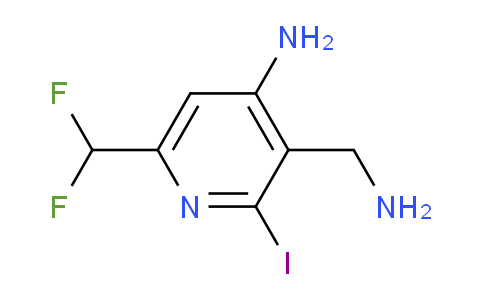 4-Amino-3-(aminomethyl)-6-(difluoromethyl)-2-iodopyridine
