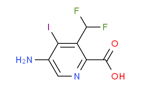 AM208307 | 1805961-43-6 | 5-Amino-3-(difluoromethyl)-4-iodopyridine-2-carboxylic acid