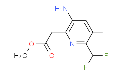 Methyl 5-amino-2-(difluoromethyl)-3-fluoropyridine-6-acetate