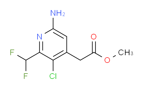 AM208335 | 1805345-63-4 | Methyl 6-amino-3-chloro-2-(difluoromethyl)pyridine-4-acetate