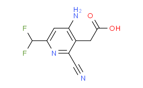 4-Amino-2-cyano-6-(difluoromethyl)pyridine-3-acetic acid