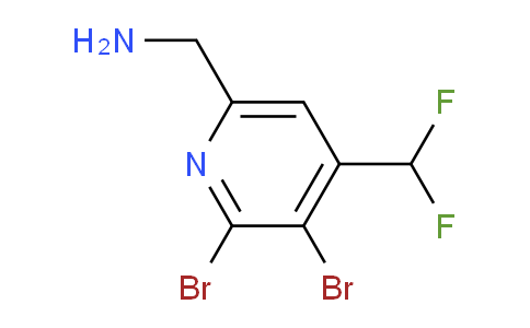 6-(Aminomethyl)-2,3-dibromo-4-(difluoromethyl)pyridine