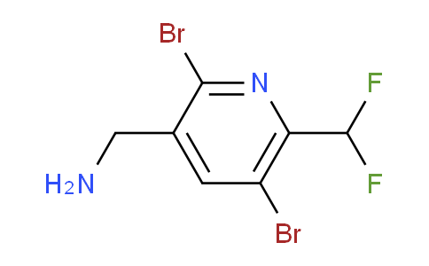 3-(Aminomethyl)-2,5-dibromo-6-(difluoromethyl)pyridine