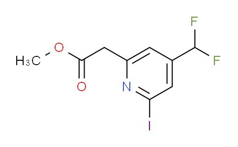 AM208402 | 1803689-86-2 | Methyl 4-(difluoromethyl)-2-iodopyridine-6-acetate