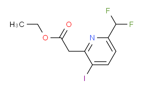 AM208404 | 1805310-40-0 | Ethyl 6-(difluoromethyl)-3-iodopyridine-2-acetate