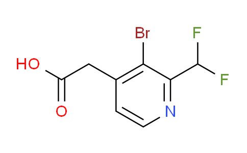 3-Bromo-2-(difluoromethyl)pyridine-4-acetic acid