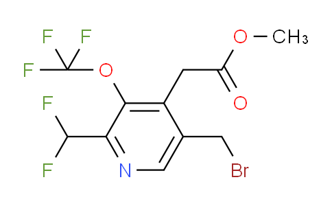 Methyl 5-(bromomethyl)-2-(difluoromethyl)-3-(trifluoromethoxy)pyridine-4-acetate