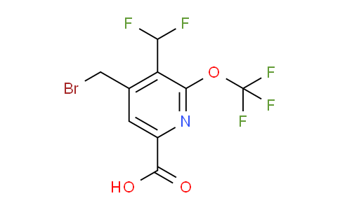 4-(Bromomethyl)-3-(difluoromethyl)-2-(trifluoromethoxy)pyridine-6-carboxylic acid