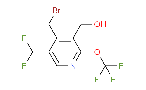 4-(Bromomethyl)-5-(difluoromethyl)-2-(trifluoromethoxy)pyridine-3-methanol