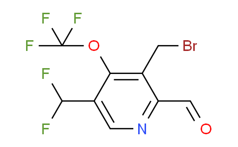 3-(Bromomethyl)-5-(difluoromethyl)-4-(trifluoromethoxy)pyridine-2-carboxaldehyde