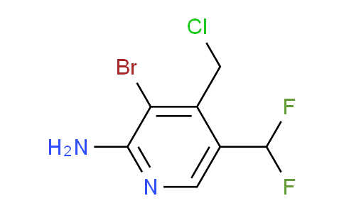 2-Amino-3-bromo-4-(chloromethyl)-5-(difluoromethyl)pyridine