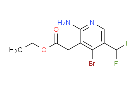Ethyl 2-amino-4-bromo-5-(difluoromethyl)pyridine-3-acetate