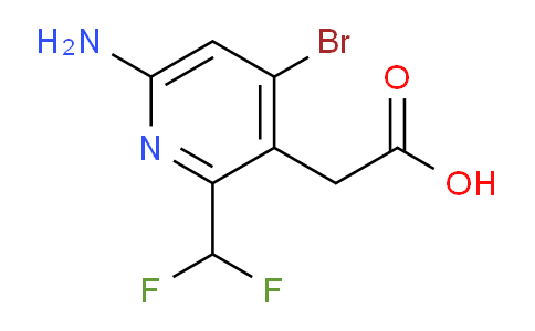 6-Amino-4-bromo-2-(difluoromethyl)pyridine-3-acetic acid