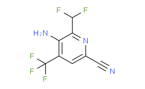 3-Amino-6-cyano-2-(difluoromethyl)-4-(trifluoromethyl)pyridine