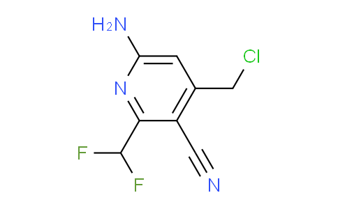 6-Amino-4-(chloromethyl)-3-cyano-2-(difluoromethyl)pyridine