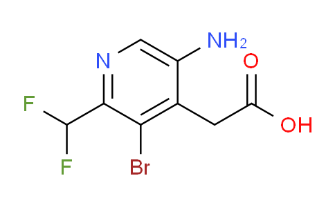 5-Amino-3-bromo-2-(difluoromethyl)pyridine-4-acetic acid