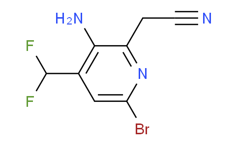 AM208479 | 1806812-88-3 | 3-Amino-6-bromo-4-(difluoromethyl)pyridine-2-acetonitrile