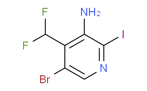 AM208487 | 1806818-63-2 | 3-Amino-5-bromo-4-(difluoromethyl)-2-iodopyridine