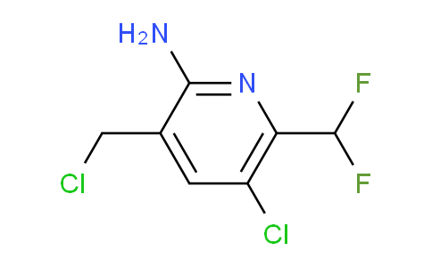2-Amino-5-chloro-3-(chloromethyl)-6-(difluoromethyl)pyridine