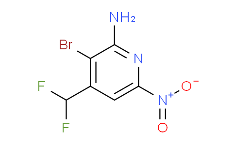 2-Amino-3-bromo-4-(difluoromethyl)-6-nitropyridine