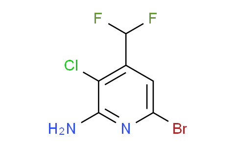 2-Amino-6-bromo-3-chloro-4-(difluoromethyl)pyridine