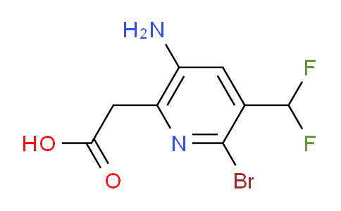 AM208572 | 1804721-43-4 | 5-Amino-2-bromo-3-(difluoromethyl)pyridine-6-acetic acid