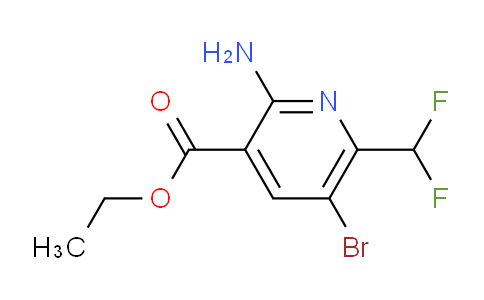 AM208588 | 1805346-63-7 | Ethyl 2-amino-5-bromo-6-(difluoromethyl)pyridine-3-carboxylate