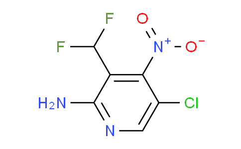 2-Amino-5-chloro-3-(difluoromethyl)-4-nitropyridine