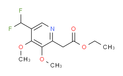 Ethyl 5-(difluoromethyl)-3,4-dimethoxypyridine-2-acetate