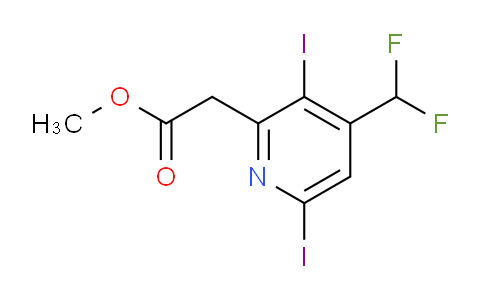 AM208623 | 1803706-08-2 | Methyl 4-(difluoromethyl)-3,6-diiodopyridine-2-acetate