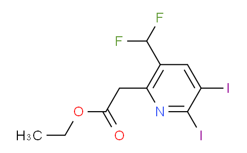 AM208627 | 1806799-22-3 | Ethyl 5-(difluoromethyl)-2,3-diiodopyridine-6-acetate