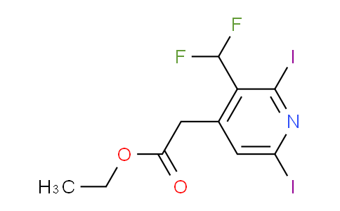 AM208628 | 1806806-24-5 | Ethyl 3-(difluoromethyl)-2,6-diiodopyridine-4-acetate