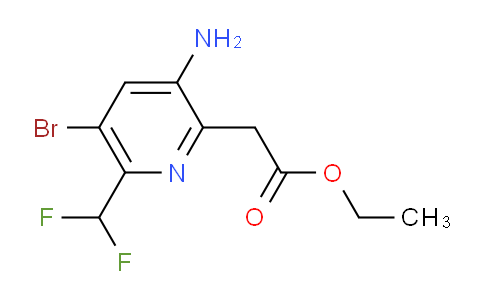AM208629 | 1806789-92-3 | Ethyl 3-amino-5-bromo-6-(difluoromethyl)pyridine-2-acetate