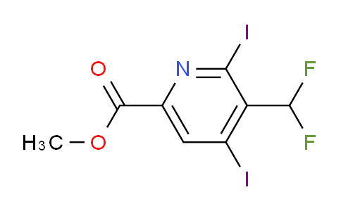 AM208636 | 1805005-95-1 | Methyl 3-(difluoromethyl)-2,4-diiodopyridine-6-carboxylate