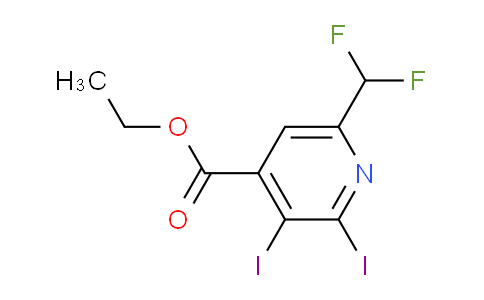 AM208639 | 1804710-40-4 | Ethyl 6-(difluoromethyl)-2,3-diiodopyridine-4-carboxylate