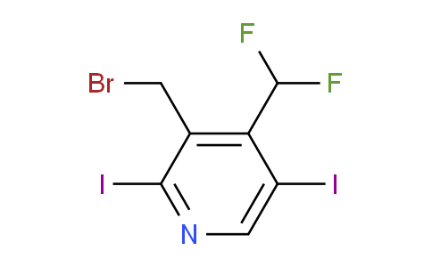 3-(Bromomethyl)-4-(difluoromethyl)-2,5-diiodopyridine