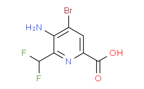 AM208662 | 1806813-56-8 | 3-Amino-4-bromo-2-(difluoromethyl)pyridine-6-carboxylic acid