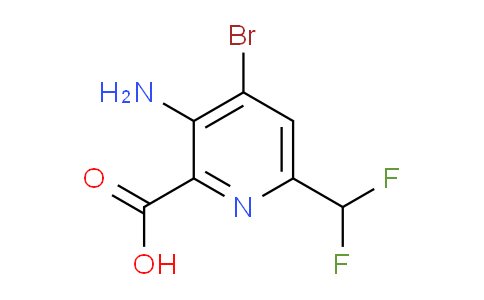 AM208664 | 1805332-92-6 | 3-Amino-4-bromo-6-(difluoromethyl)pyridine-2-carboxylic acid