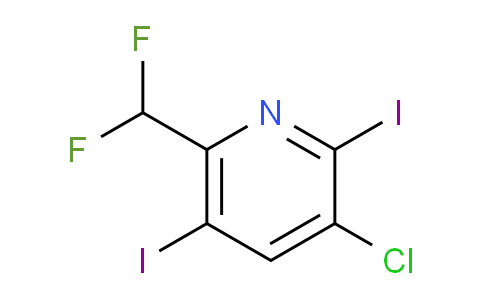 AM208667 | 1806789-58-1 | 3-Chloro-6-(difluoromethyl)-2,5-diiodopyridine