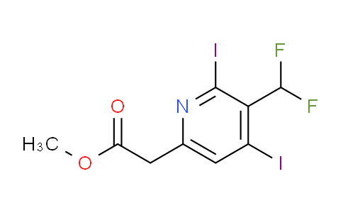 AM208682 | 1806040-19-6 | Methyl 3-(difluoromethyl)-2,4-diiodopyridine-6-acetate