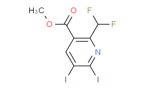 AM208696 | 1806898-83-8 | Methyl 6-(difluoromethyl)-2,3-diiodopyridine-5-carboxylate