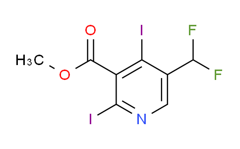 AM208698 | 1805049-06-2 | Methyl 5-(difluoromethyl)-2,4-diiodopyridine-3-carboxylate