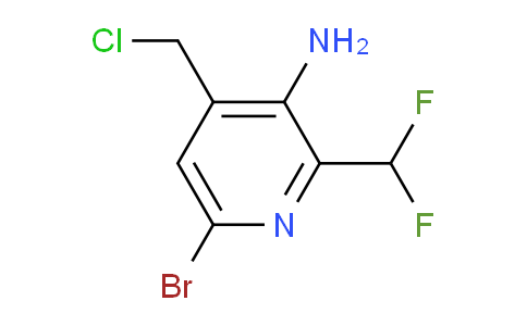 3-Amino-6-bromo-4-(chloromethyl)-2-(difluoromethyl)pyridine