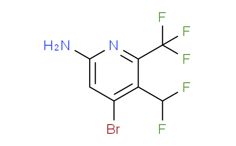 6-Amino-4-bromo-3-(difluoromethyl)-2-(trifluoromethyl)pyridine