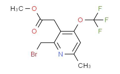 AM20872 | 1361735-85-4 | Methyl 2-(bromomethyl)-6-methyl-4-(trifluoromethoxy)pyridine-3-acetate