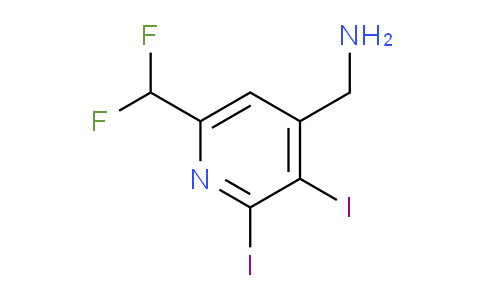 AM208732 | 1805158-38-6 | 4-(Aminomethyl)-6-(difluoromethyl)-2,3-diiodopyridine