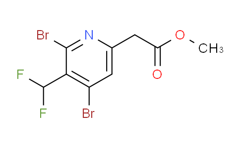 Methyl 2,4-dibromo-3-(difluoromethyl)pyridine-6-acetate